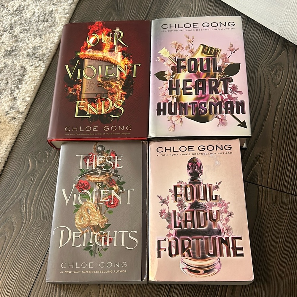 Chloe Gong “These Violent Delights series. Includes 2 hardcover, 2 paperback.